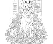 Coloriage Chien avec des coupons de r&eacute;duction pendant le Black Friday