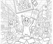 Coloriage Derni&egrave;re vente pendant le Black Friday