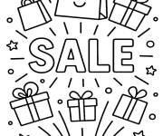 Coloriage Explosion de la saison Black Friday