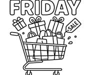 Coloriage Grand offre au Black Friday