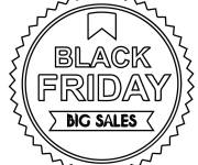 Coloriage Grand offre Black Friday