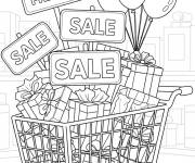 Coloriage Grande vente du Black Friday