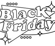 Coloriage Logo de Black Friday
