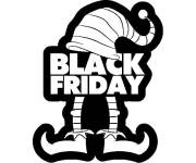Coloriage et dessins gratuit nain Black Friday à imprimer