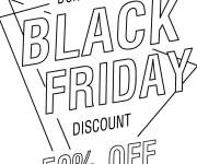 Coloriage Ne manquez pas le Black Friday