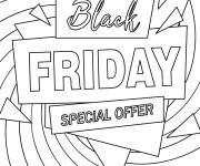 Coloriage Offre sp&eacute;cial Black Friday