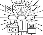 Coloriage Page de Black Friday