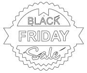 Coloriage et dessins gratuit Promotion Black Friday à imprimer