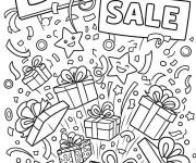 Coloriage Saison de soldes