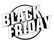Coloriage et dessins gratuit Texte Black Friday à imprimer