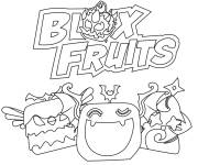 Coloriage Affiche Blox Fruits