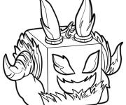 Coloriage Blox Fruits Dragon
