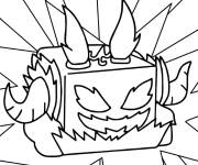 Coloriage Blox Fruits dragon de roblox