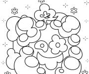 Coloriage Blox Fruits Fum&eacute;s