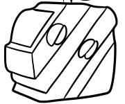 Coloriage Blox Fruits hacher