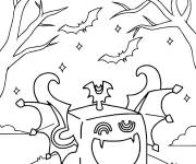 Coloriage Blox Fruits Ombre dans la foret