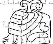 Coloriage Blox Fruits Puzzle Pain