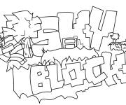 Coloriage Blox Fruits Sky Block