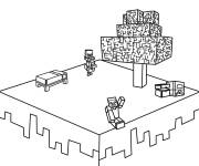 Coloriage Blox Fruits SkyBlock Roblox