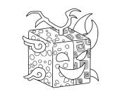 Coloriage Boite Blox Fruits