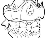 Coloriage Flame de Blox Fruits