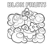 Coloriage Fruits Blox jeu pour maternelle