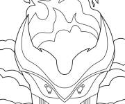 Coloriage Gas Blox Fruits en noir et blanc