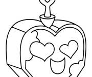 Coloriage et dessins gratuit Love de Blox Fruits à imprimer