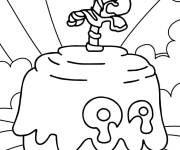 Coloriage P&acirc;te Blox Fruits
