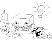 Coloriage Boxy Boo a trouv&eacute; une id&eacute;e