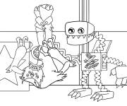 Coloriage Boxy Boo a vaincu son adversaire