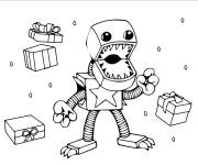 Coloriage Boxy Boo avec des cadeaux