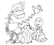 Coloriage Boxy Boo avec le joueur 
