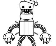 Coloriage et dessins gratuit Boxy Boo comme p&egrave;re noel à imprimer