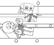 Coloriage Boxy Boo dans l'usine de jouets