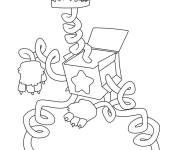 Coloriage Boxy Boo en noir et blanc