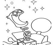 Coloriage Boxy Boo en nuit &eacute;toil&eacute;e