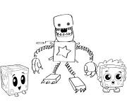 Coloriage Boxy Boo et les bo&icirc;tes