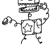 Coloriage et dessins gratuit Boxy Boo facile dessin&eacute; par un enfant à imprimer