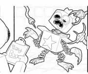Coloriage et dessins gratuit Boxy Boo qui fait peur au personnages de jeu à imprimer