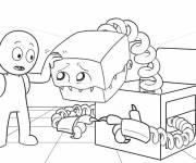 Coloriage et dessins gratuit Boxy Boo qui se sent triste à imprimer