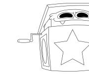 Coloriage et dessins gratuit Boxy Boo se cache dans sa boite &eacute;toil&eacute; à imprimer