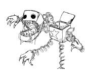 Coloriage Boxy Boo terrifiant