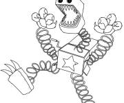 Coloriage Portrait de l'effrayant Boxy Boo
