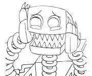 Coloriage Robot Boxy Boo a perdu le contr&ocirc;le