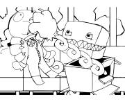 Coloriage Robot Boxy Boo pour ce1