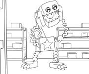 Coloriage Sc&egrave;ne de jouet Boxy Boo
