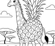 Coloriage Ananitto Giraffini