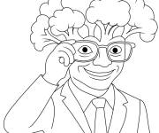 Coloriage Antonio Brainrot