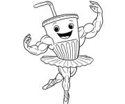 Coloriage et dessins gratuit Ballerino Lololo en dansant à imprimer